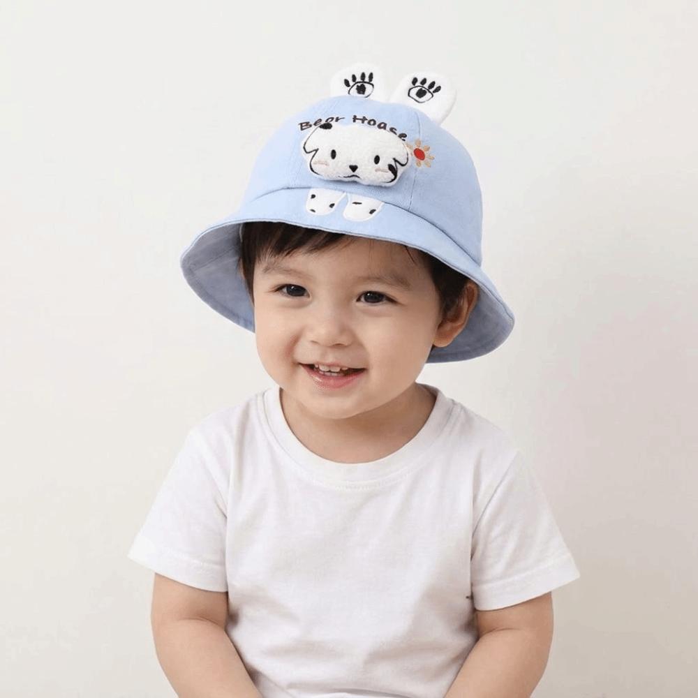 Cartoon Animal Children Sun Hat UV Protection Fisherman Hat Baby Bucket Hat Outdoor Activities