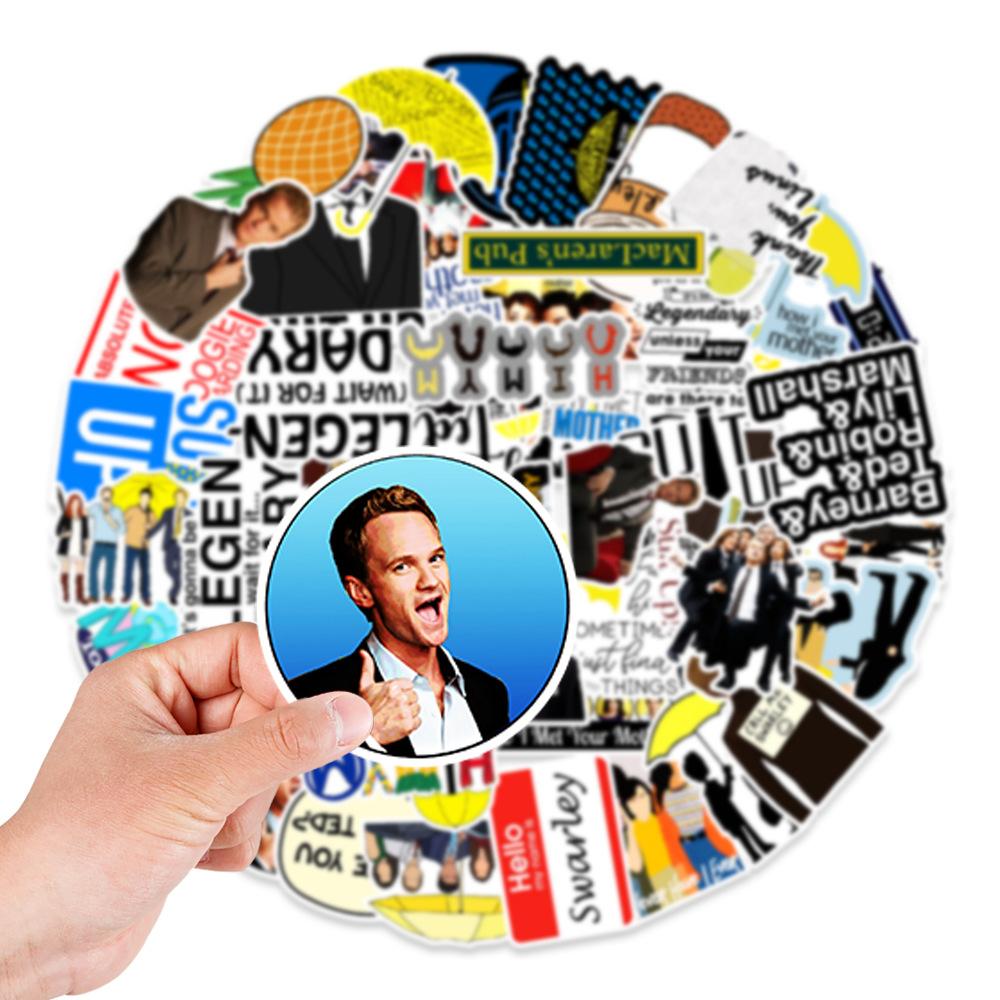 50 American TV Series, Mom, Romance, Graffiti Stickers, Balance Car, Mobile Phone, Kettle, Outdoor Decoration Stickers