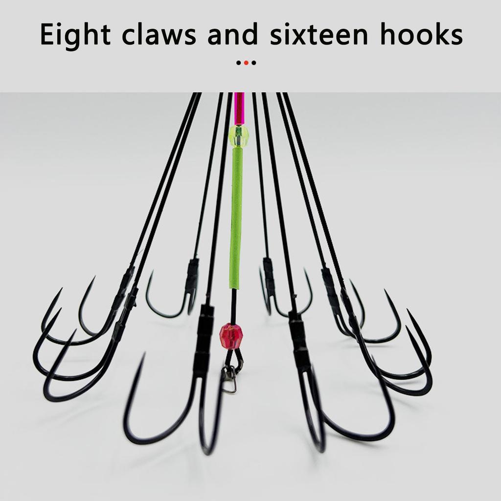 Octopus Fishing Hooks with Bait Cage 1 Fish Hook for Saltwater Freshwater Fishing Tackle Gear Accessories