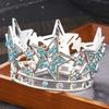 Luxury Star Tiaras Rhinestone Crown for Birthday Cake Topper Decoration Headwear Small Diadem Gift Accessories