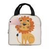 Cute Lion Cartoon Insulated Lunch Bag for Women Children Leakproof Food Boxes Thermal Lunch Box Tote