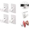 Punch-free Curtain Rod Clip Hook Shower Curtain Rod Hanging Holder Household Fixed Clip Hanging Hook Holder Self Adhesive Hooks