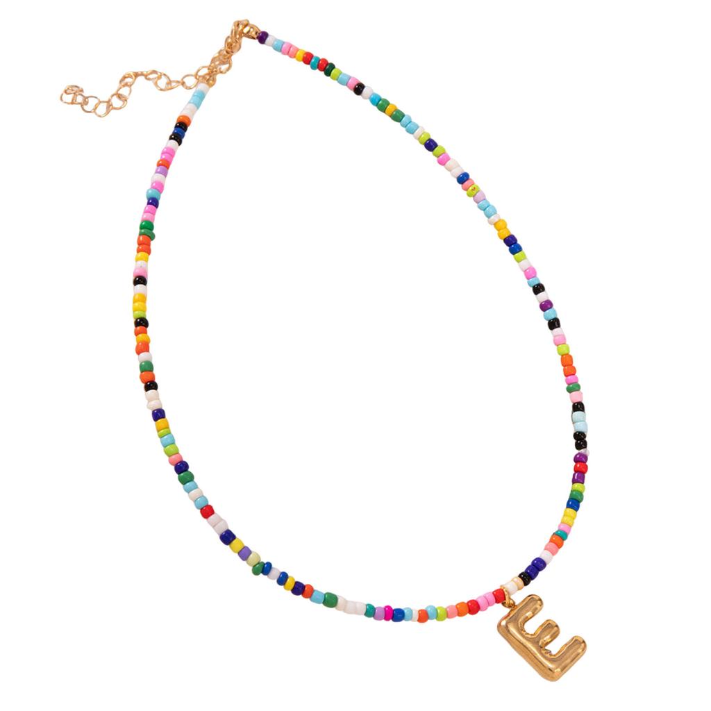 Colorful Initial Necklaces Christmas Gifts for Girls Grandkids Teenage Birthday Gifts, Gold Letter Pendent Necklace Jewelry