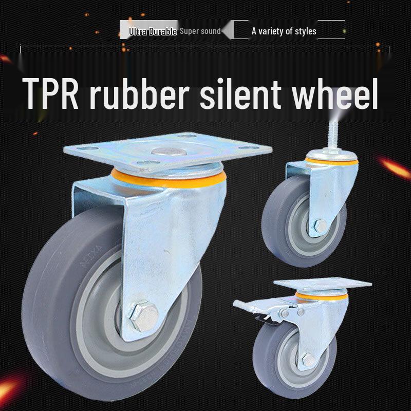 TPR Rubber Swivel Caster Wheel