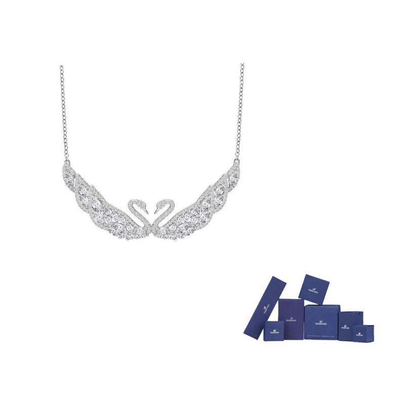 Swarovski Swan Necklaces Womens Silver F-Original brand box