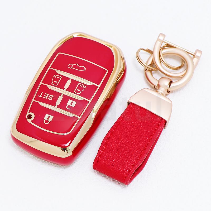 5 6 Button Auto Shell Keyless Protector Fob For Toyota Venza Hybrid Vehicles Sienna Rav4 Alphard Remote Car Key Case Cover