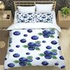 Fiori Tucano Re Regina Copripiumino Donna Vintage Floreale Set Biancheria da Letto Blu Pianta Copripiumino 2/3pz Poliestere Coperta Trapuntata