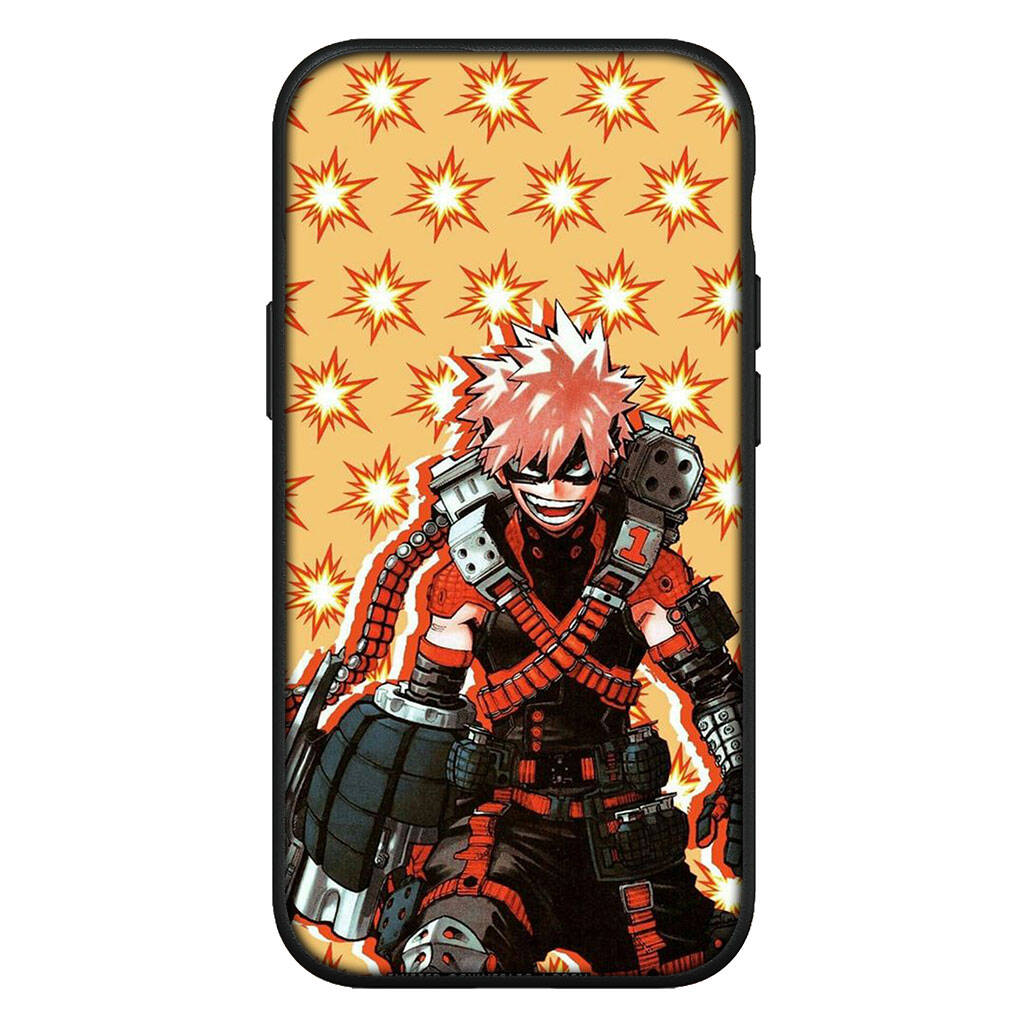 For Samsung Galaxy S25 S24 S23 iPhone 17 16 15 Xiaomi Redmi Note 14 13 12 11 Pro Max XR Phone Case Bakugou Katsuki My Hero Academia OPPO Huawei Cover