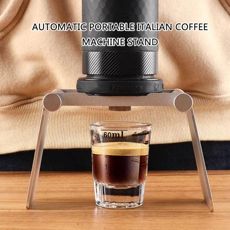 Aluminum Hand Press Coffee Machine Stand Coffee Filter Cup Bracket Bracket Foldable For Outdoor Espresso Brewing Campers