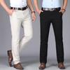 2025 Summer Men's Slim Fit Cotton Casual Pants - Youth & Middle-Aged Korean Style Straight Leg