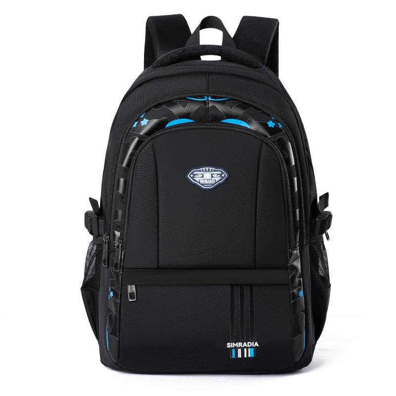 

Школьная сумка, рюкзак, мужской рюкзак большой вместимости для путешествий на короткие расстояния, студенческий рюкзак для компьютера 16 inch чёрный