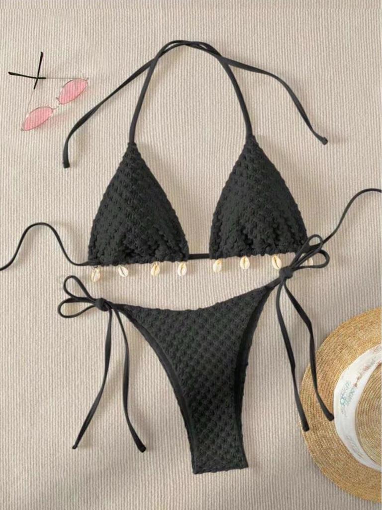 In Stock: 2024 European & American New Split Bikini for Women - Sexy Foreign Trade Design