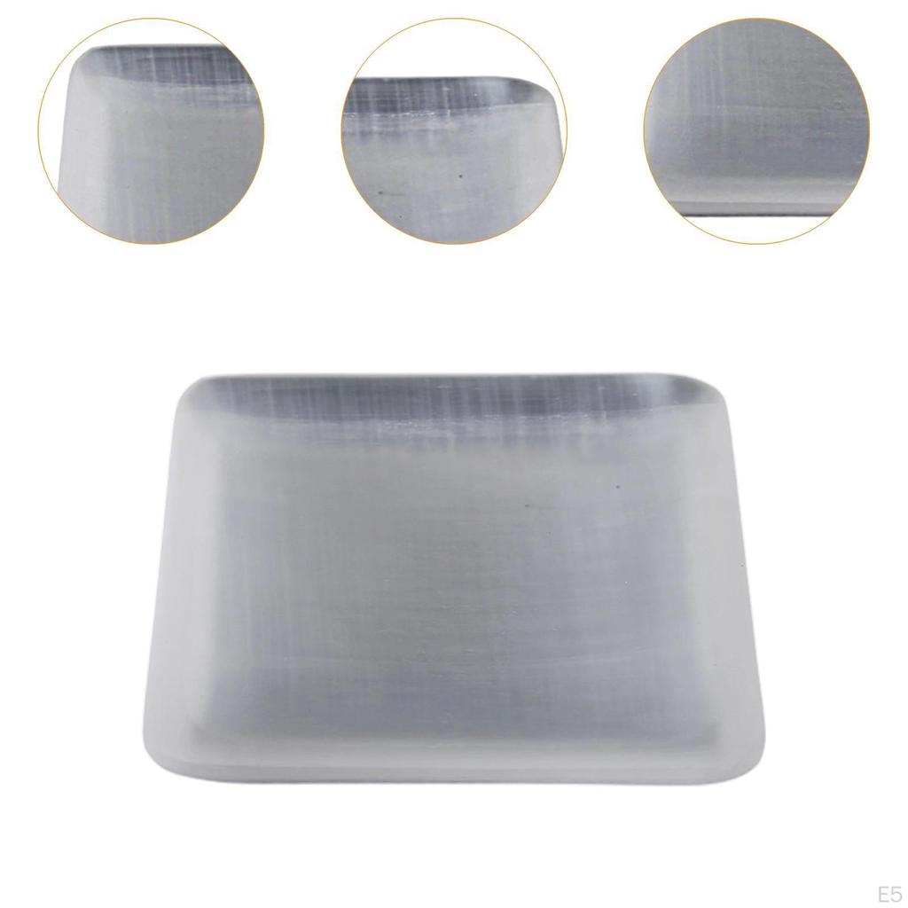 Decorative Selenite Bowl, Handmade Ornament, DIY Jewelry Stone Holder for Centerpiece, Living