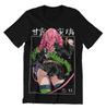 Summer Anime Printed T-shirt Men's Women's Japanese Cartoon T-shirt Casual Overszied Y2k Heavy Cotton Hip Hop Men's Clothing Tee