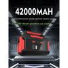 42000mAh Robustes 12V/24V Auto-Starthilfegerät mit 4000A Spitzenstrom Booster Powerbank Starthilfe für LKW-Batterie