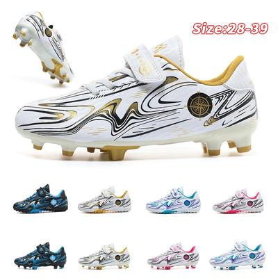 Turf Indoor Soccer Shoes For Kids Football Boots Boys Girls Cleats Grass Training Soccer Boots Professional Sport Footwear Outdoor Futsal Soocer Shoe