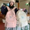Schoolbag Embroidery Bow Literary and Fresh Backpack 1011 New Elementary School Student Junior School Bag Lightweight Travel Backpack