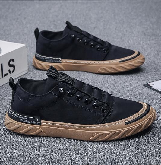 

Мужская весенне-летняя обувь новая дышащая парусиновая обувь из ледяного шелка мужская рабочая площадка нескользящая спортивная доска модные кроссовки M1157 44