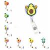 Silicone Fruits Badge Holder Avocado ID Card Retractable Badge Holder  Office School Supplies