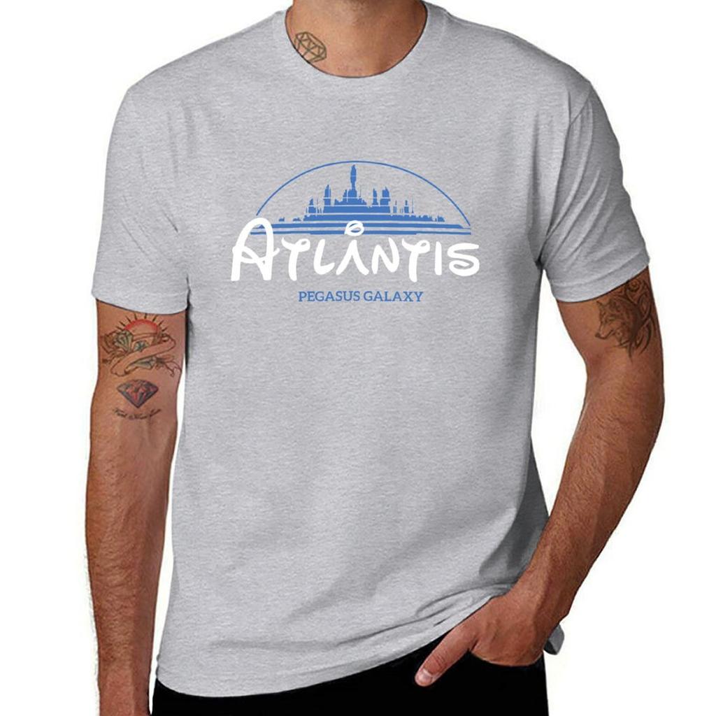 The Wonderfull City Of Atlantis - Stargate - Graphic Tee T-Shirt quick-drying boys whites plus sizes designer t shirt men