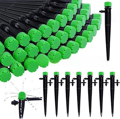 Goutteur d'arrosage réglable à 8 trous multicolores de 13 cm pour l'irrigation par tubes de 4/7 pouces dans les jardins et les arbres fruitiers