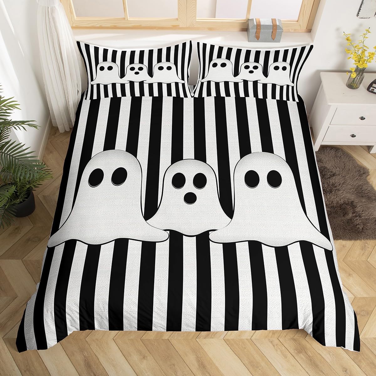 

Comforter Ghost S For Kids Teens Queen King Size Lightweight Down Room Decor 2 S And 1 No Comforter Comforter (quilt)-EU Single(135*200cm)3pcs
