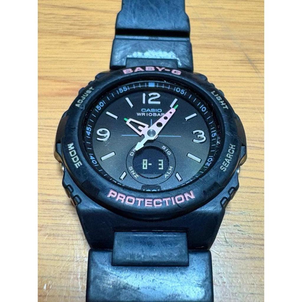 Used CASIO BABY-G Watch Black x Pink