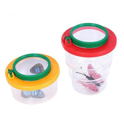 New Bug Viewer Retractable Insect Box Magnifier Observer Insect Catcher Cage Nature Exploration Tools Kid