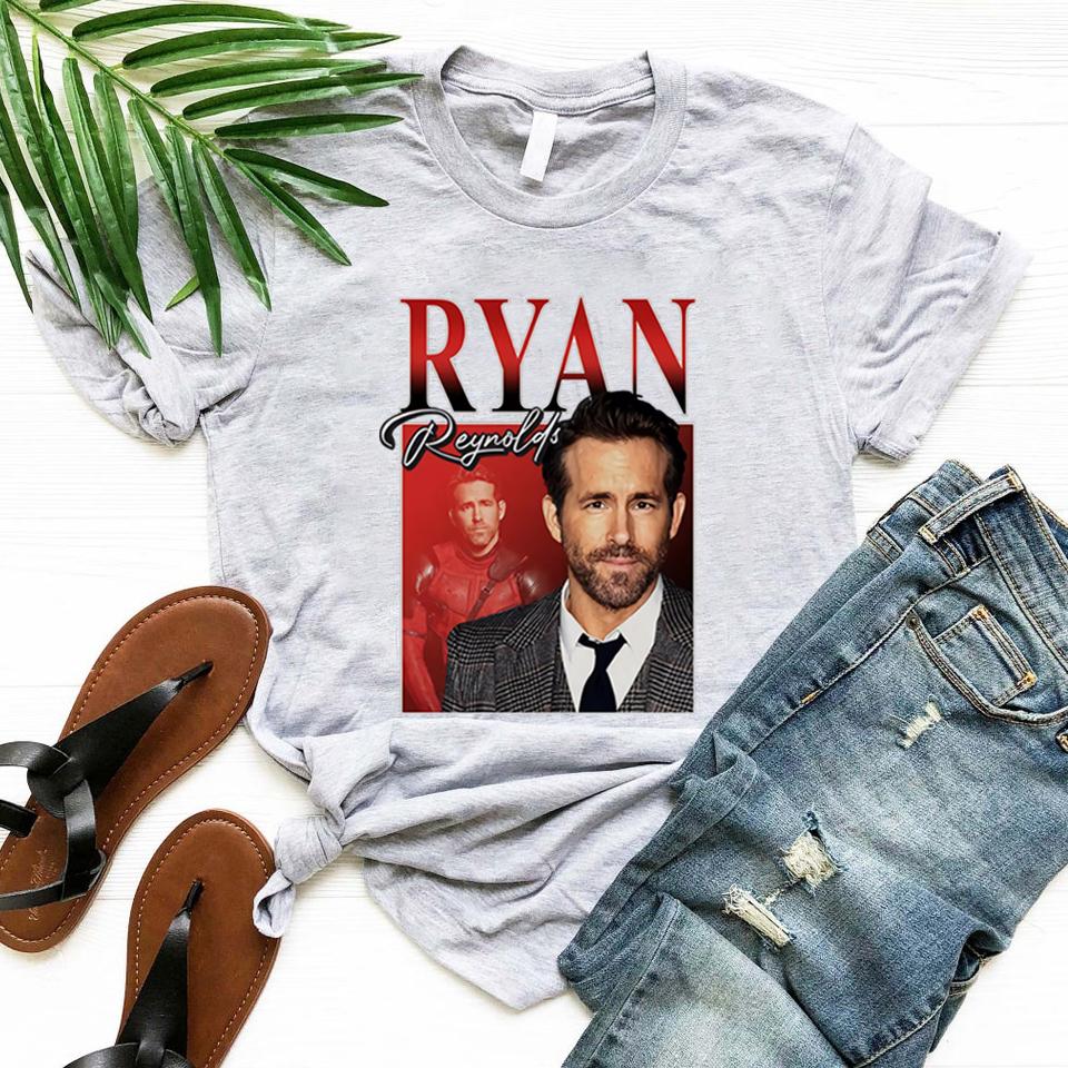 Ryan Reynolds Vintage 90s Tee Ryan Reynolds Tshirt Retro Movies Actor T Shirts Best Friends TShirt Short Sleeve Graphic Tees