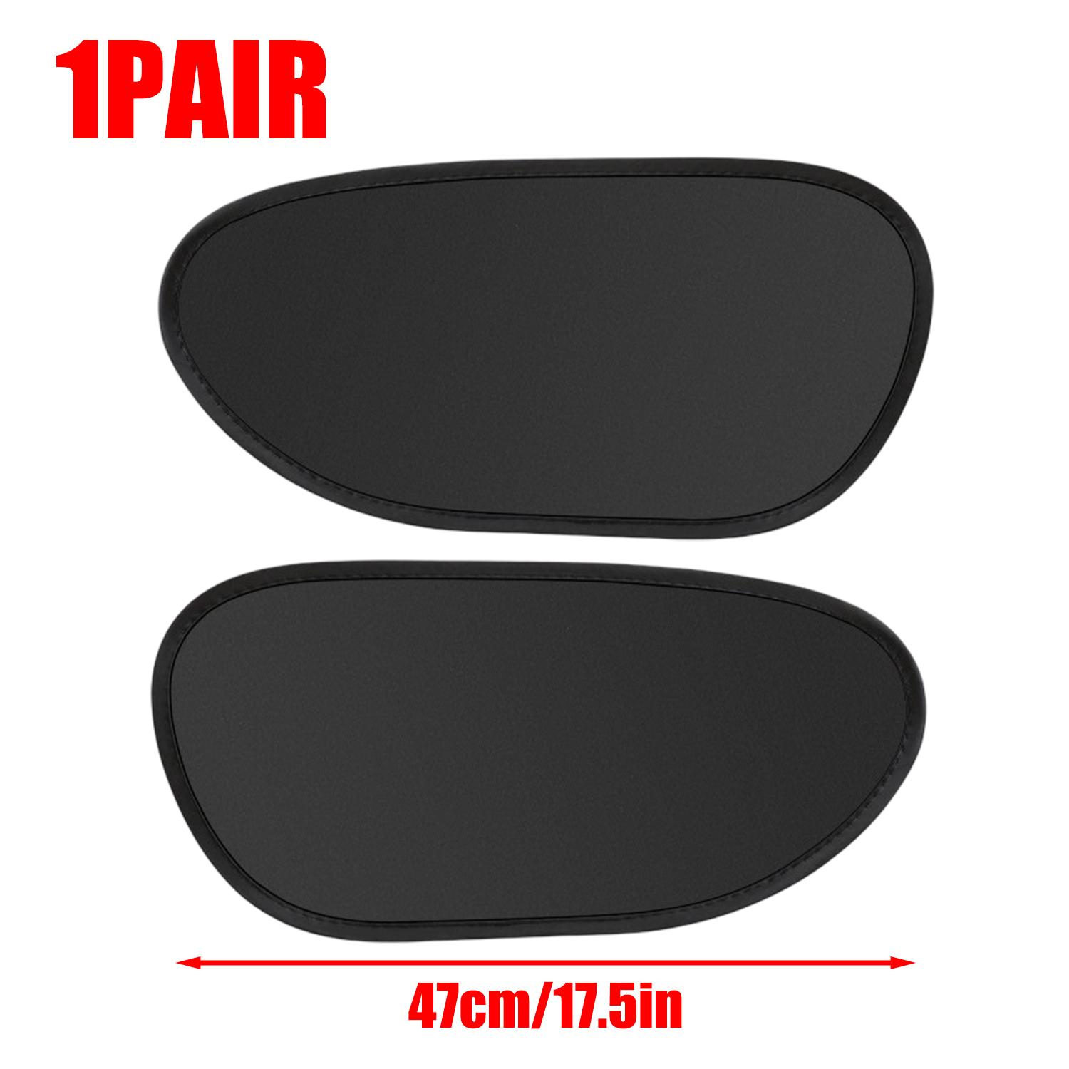 Car Driver Side Sunshade Cover Heat Insulating Anti-Static Window Visor Left/right Side Shade Black Adhesive Tape for Summer