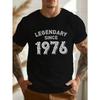 LEGENDARY SINCE 1976 Crinkle Plus Size Men's T-Shirt, PLUS SIZE