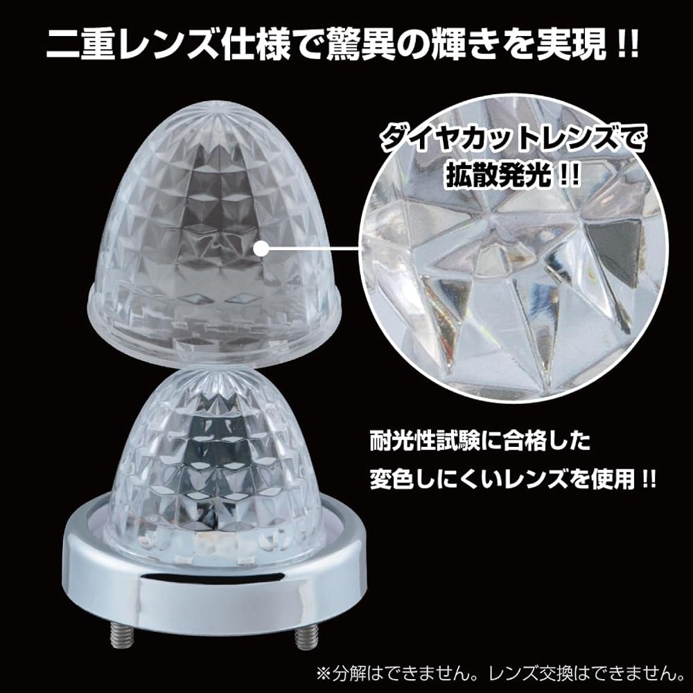Jet Inoue LED Mini Side Marker, Firefly Yellow, 532772