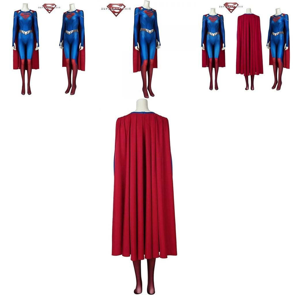 Hochwertiges Superman und Lois Cosplay-Outfit Dehnbarer Spandex-Stoff für Komfort