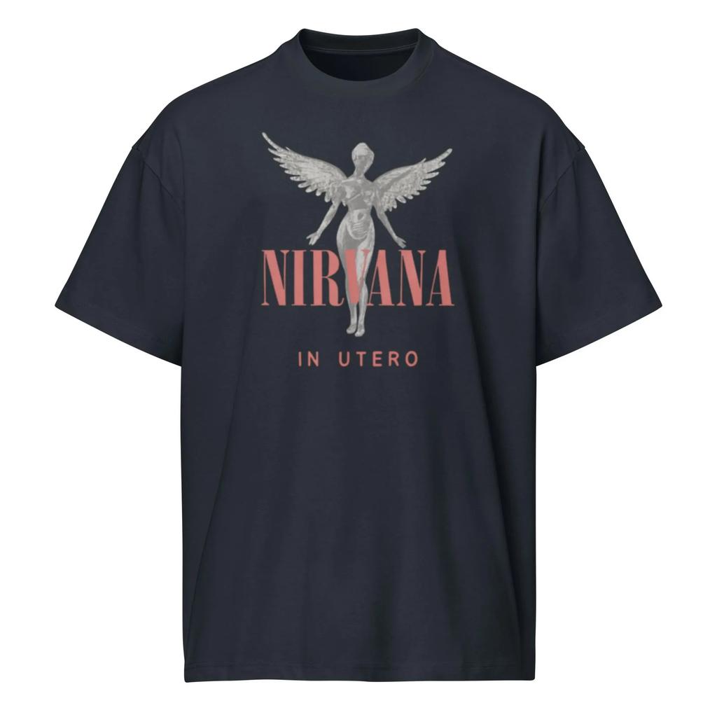 Mens Casual TShirt Retro Rock Emblem Graphic Print Short Sleeve Trendy Tee