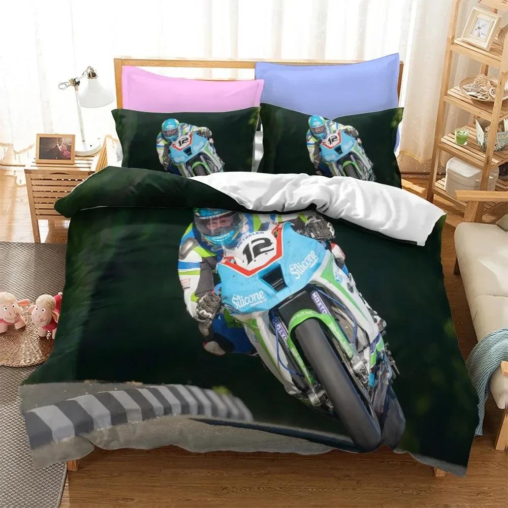 

Cool Motorcycle Bedding Set Single Twin Double Queen King Cal King Size Bed Linen Set 70x133cm 2pcs