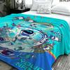 1PC ASTRO BOT Custom Name Patterned Flannel Blanket Suitable For All Seasons for Home Decor Warmth and Comfort Gifts Holiday Present
