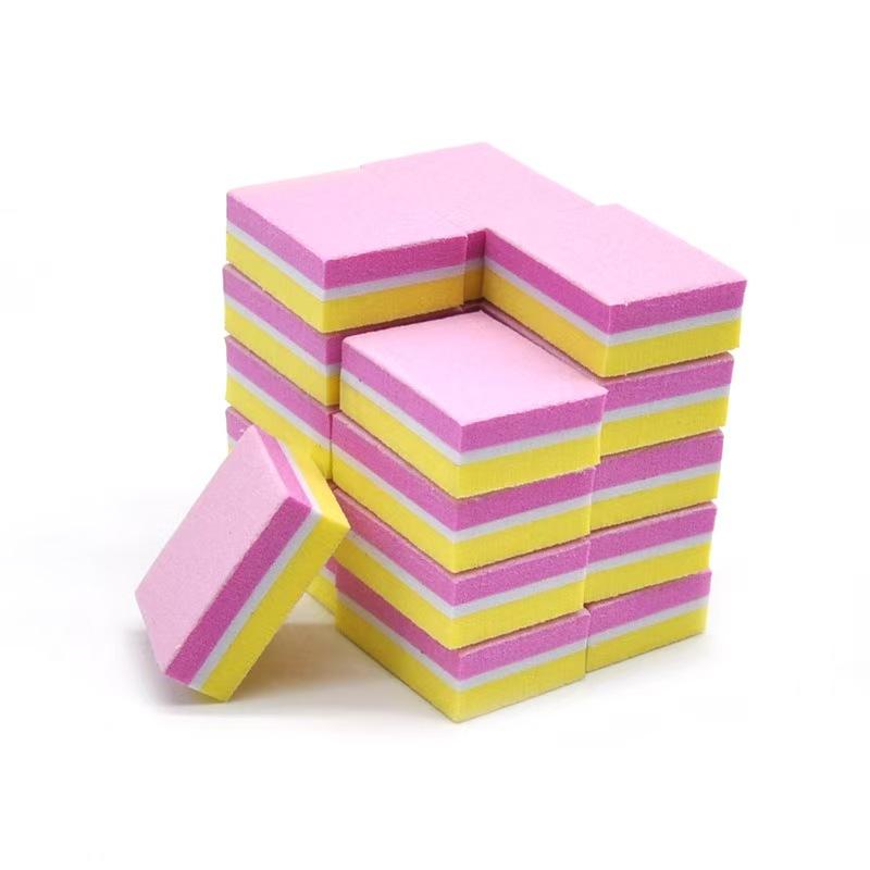 High Elastic Sponge Nail Buffer Block Mini Double Sided Sanding Nail File for Nail Shaping Polishing Manicure Supplies