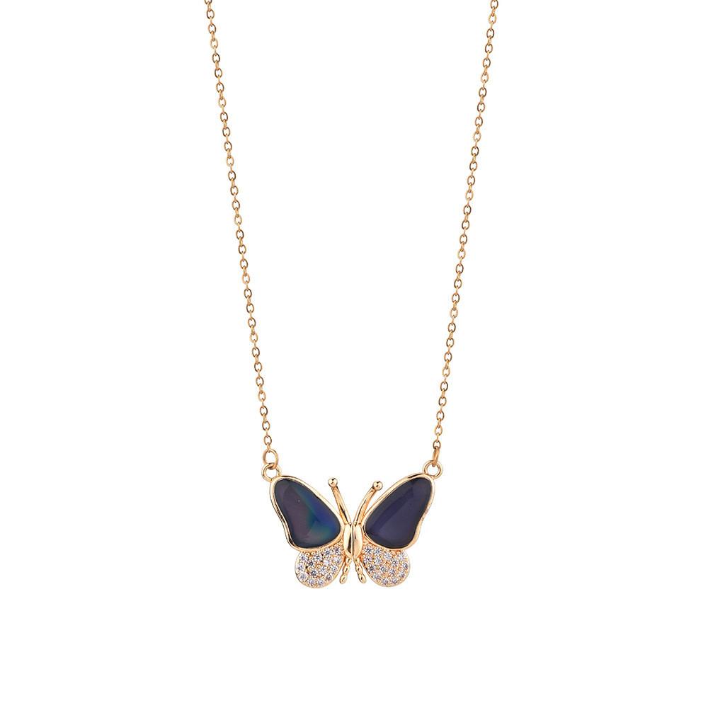Modern Magnetic Butterfly Necklace With Customizable Color And Length Women For