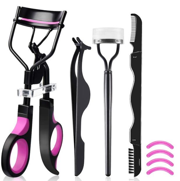 Spot Two-color Handle Curling Eyelash Curler False Eyelash Assistant Eyebrow Trimming Knife Steel