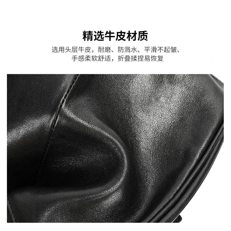 Large Capacity Leather Men's Diagonal Bag High-end Casual Vertical Shoulder 9-inch Tablet Portable Cowhide Trendy
