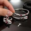 Bracciale a Manica in Lega a Forma di Serpente con Stile Minimalista Scuro per Uomo e Donna