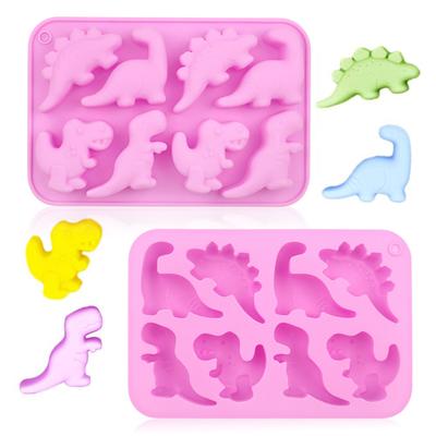 Φόρμα Σιλικόνης για Πάγο σε Σχήμα Δεινοσαύρου Ευέλικτη Παγοθήκη για Ποτά Πάρτι Απόκριων 8 Κοιλοτήτων Σιλικόνη Παγοθήκη Αστείες Φόρμες για Παγωτάκια Κέικ Μους Σοκολάτας