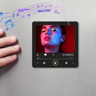 Song Magnets with Picture Acrylic Music Fridge Magnet Decorative Handmade Magnetic Photo Plate Keepsake for Metal Door