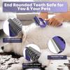 3 in 1 Upgraded Grooming Brush for Pets - Undercoat Deshedding Rake for Dogs and Cats with Thick Hair, Pet Grooming Rake Gift