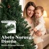 Artificial Christmas Tree 200cm with 1000 Branches, Foldable Base, Sectional Design, Easy to Assemble, Green