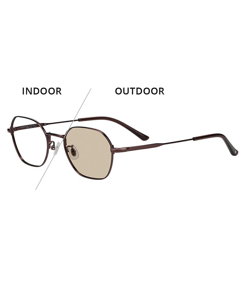 Zoff Photochromic Sunglasses GDC Photochromic Lenses with UV for Men and Women Wellington-style (Brown, ZY252G08_43E1) [WEB Exclusive] Protection,