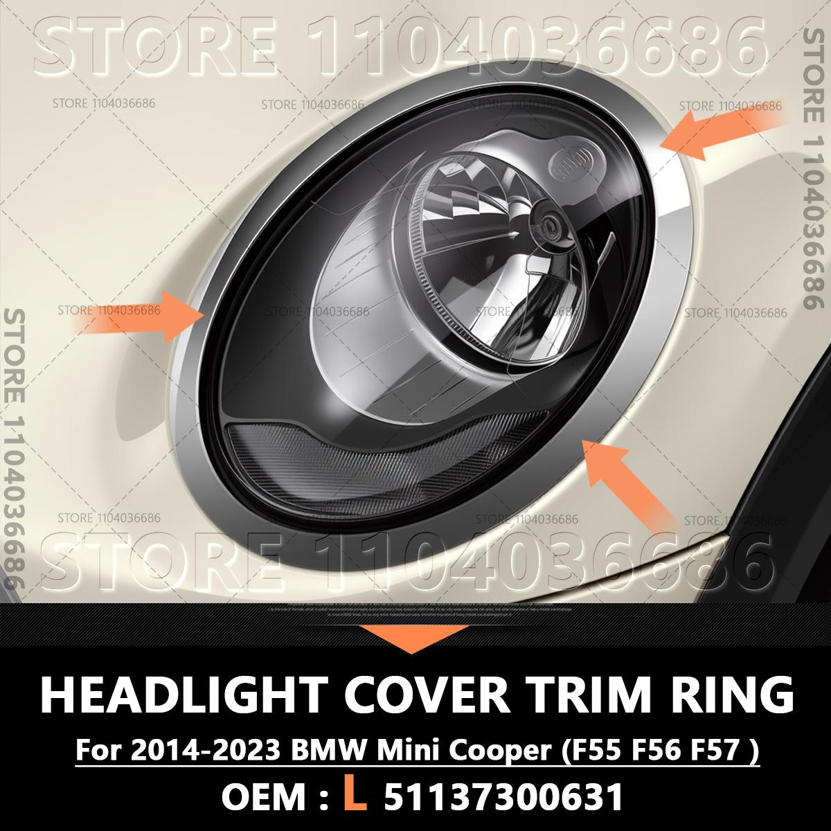 

For 2014-2025 F55 F56 F57 BMW Mini Cooper Headlight Taillight Cover Trim Ring 51137300631 63217464171 51712355791 51712285495