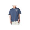 Under Armour Letter Print Loose Training Crew Neck Short Sleeve T-Shirt Men Tops Blue 1382857-044