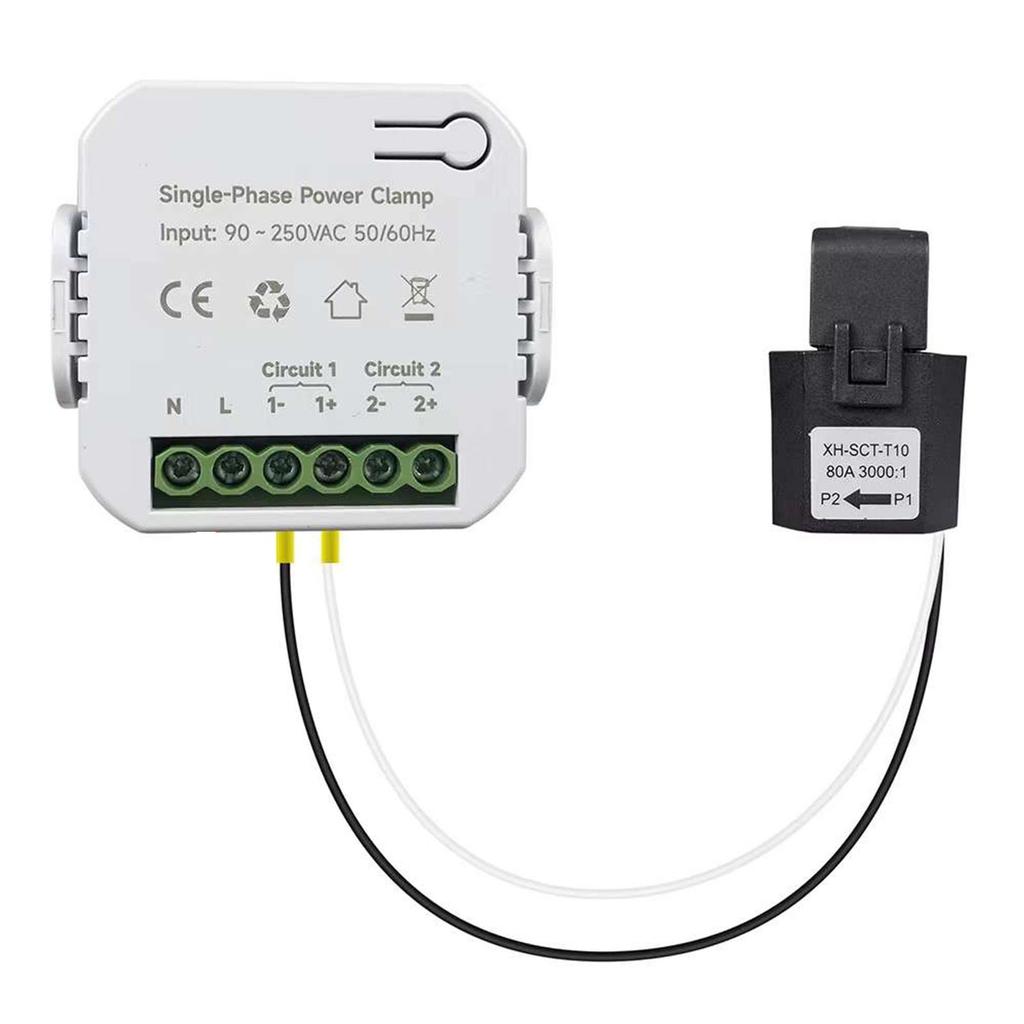 Tuya Smart Life WIFI Energy Meter 80A with Clamp Ct App kWh