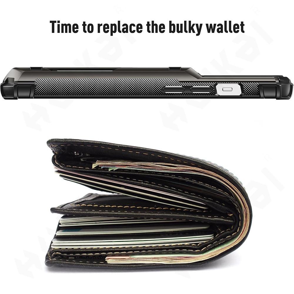 Hülle für iPhone 16 15 14 13 12 11 Pro Max X XR XS 7 8 Plus Brieftaschenhülle Kartenhalter ID Slot Scratch Bumper Robuste TPU-Hülle für Samsung S24 S23 Utlra